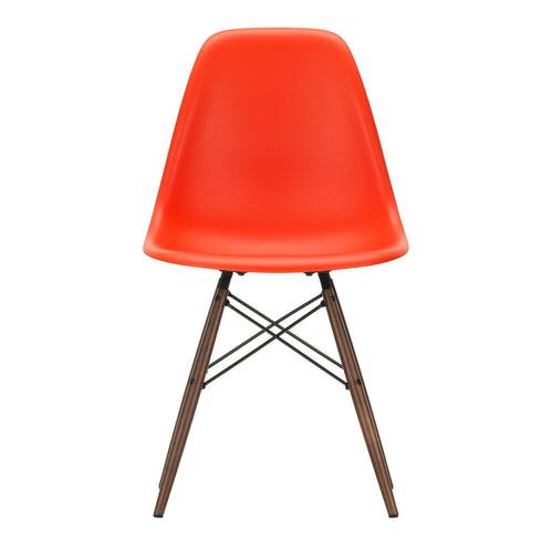 Cadeira Eames em Plástico DSW / Base dark maple